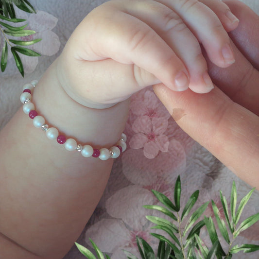 Луксозни подаръци за бебе момиче, подарък за новородено бебе, подаръци за бебе, подарък за кръщене на момиче, подарък за момиче бижута сваровски гривни, подарък за дете момиче за рожден ден, подарък за момиче на 5