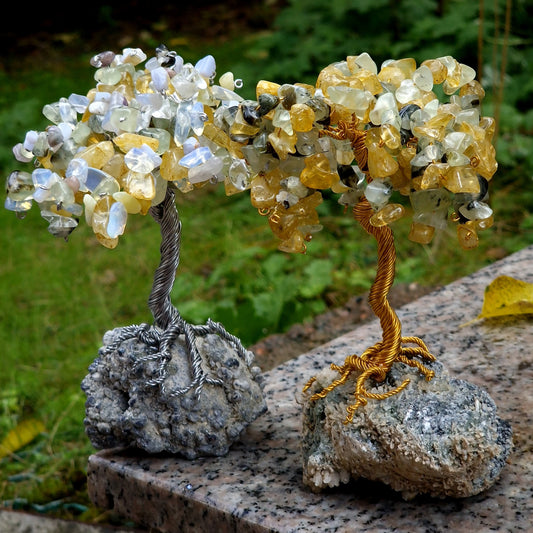 Дръвче с естествени камъни розов кварц, дръвчета с полускъпоценни естествени камъни, дървото на дома и късмета, дърво на любовта и семейството, дървото на живота, дръвчета с камъни, дръвче с кристали, подарък уникат, уникални подаръци за човек който си има всичко