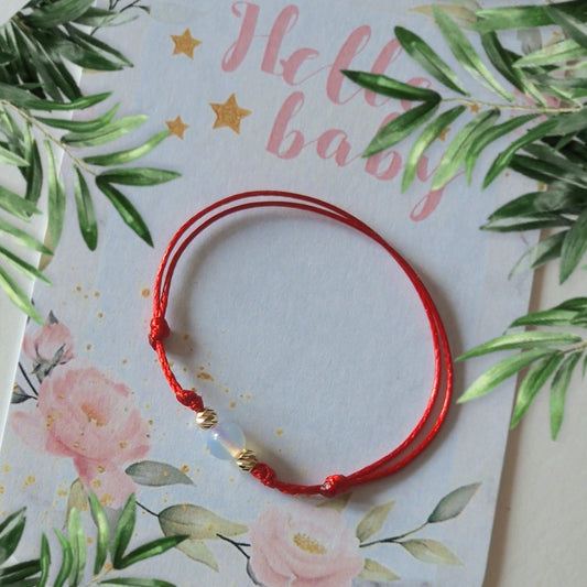 Луксозни подаръци за бебе момиче със злато, червен конец със злато за бебе, подарък за новородено бебе злато, подарък за кръщене на бебе момиче