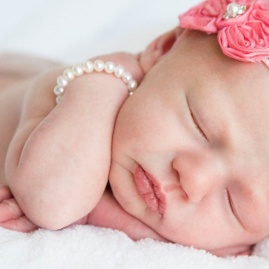 подарък За Бебе, Гривна от Перли за бебе, подарък за момиченце