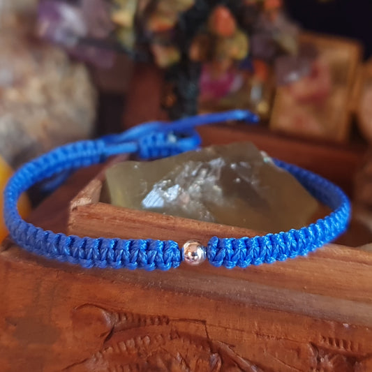 Син конец, синя гривна, амулет за пари  амулет за здраве, амулет за късмет, сини детски гривни, сини гривни, детски бижута, подарък за дете