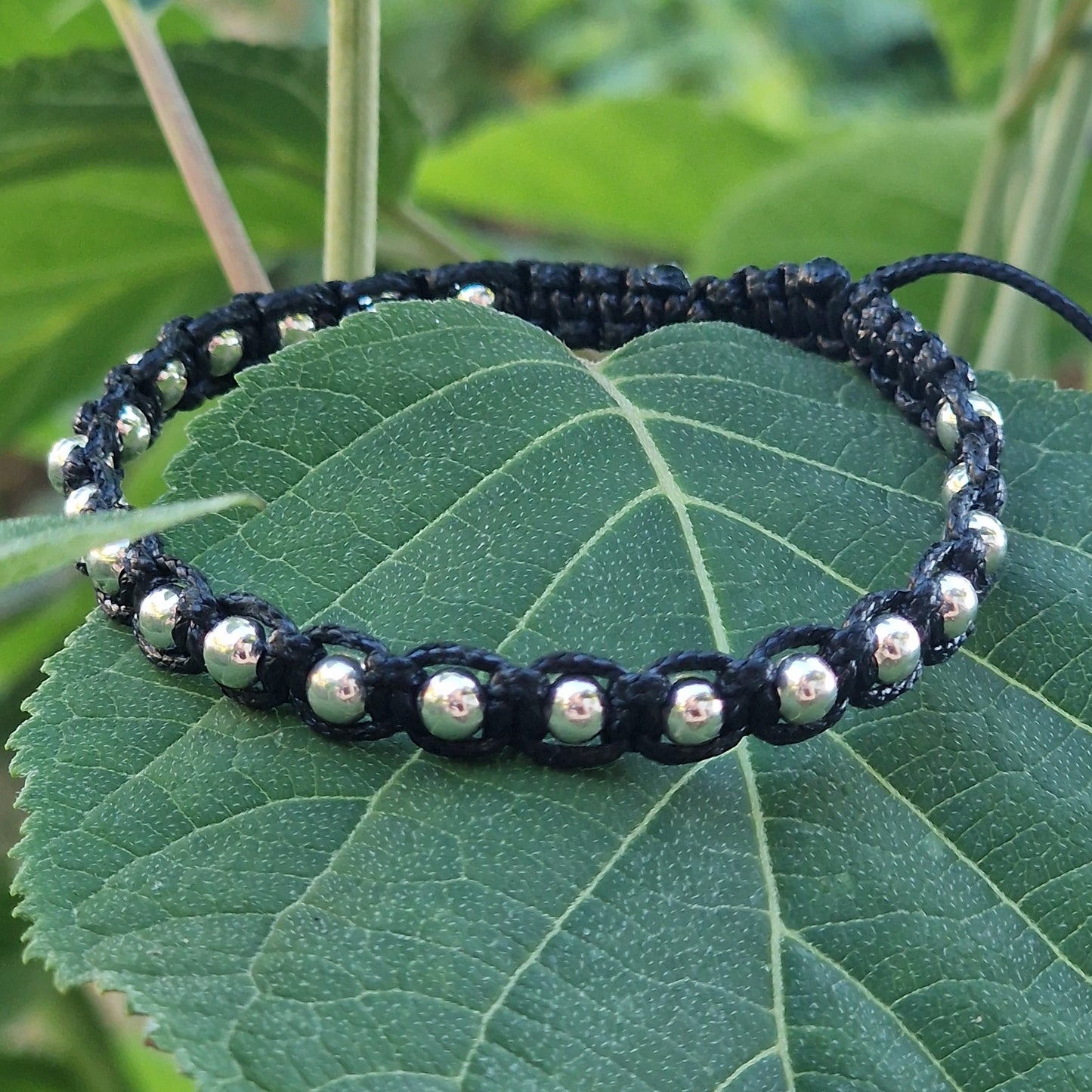 Черен Конец сребро, гривни с черен конец, сребърни гривни с черен конец, дамска гривна с черен конец и сребро, мъжка гривна с черен конец и сребро 