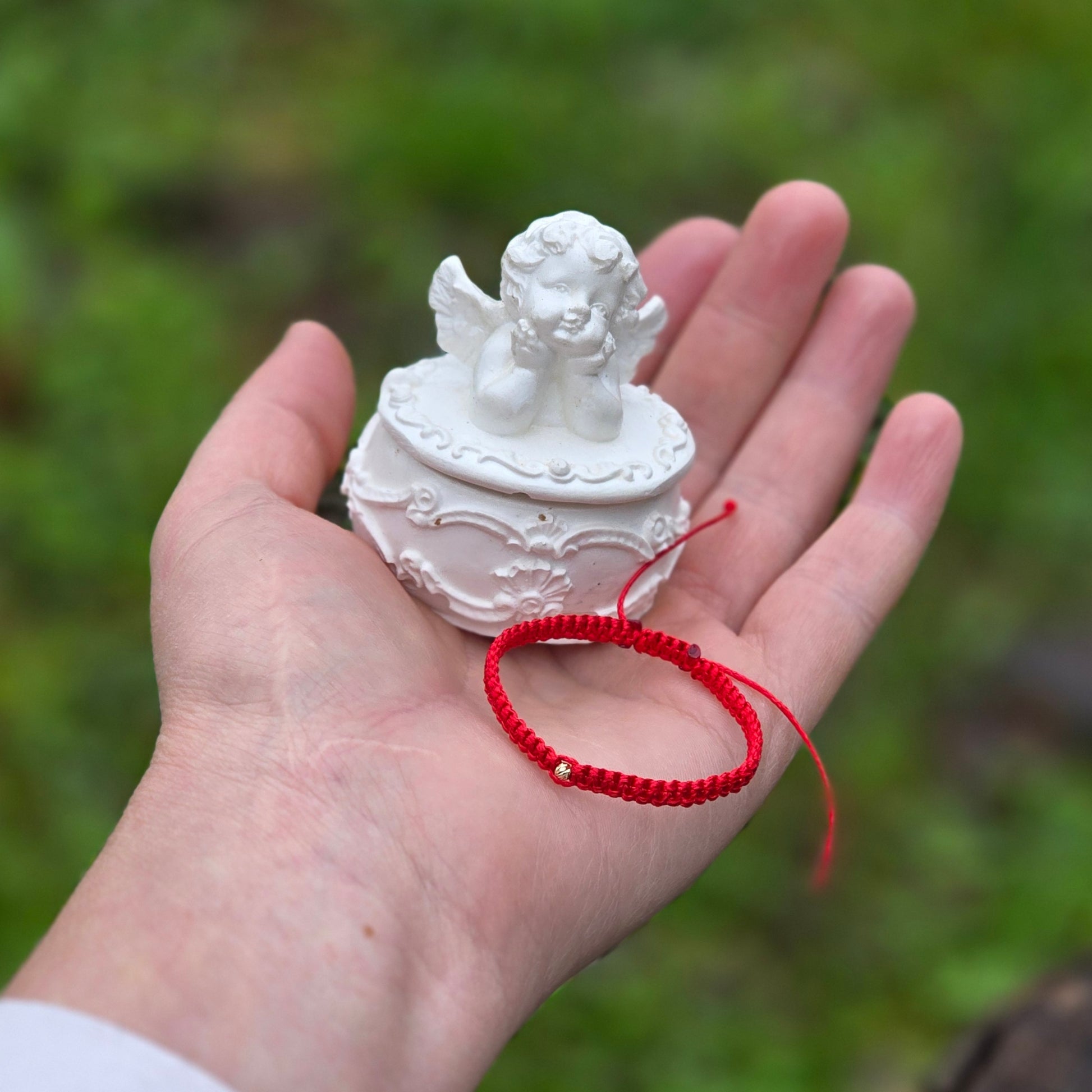 Луксозни подаръци за новородено бебе гривна с червен конец и злато, подарък за погача на бебе момче или момиче, подарък при раждане на бебе, подарък за кръщене злато за бебе 