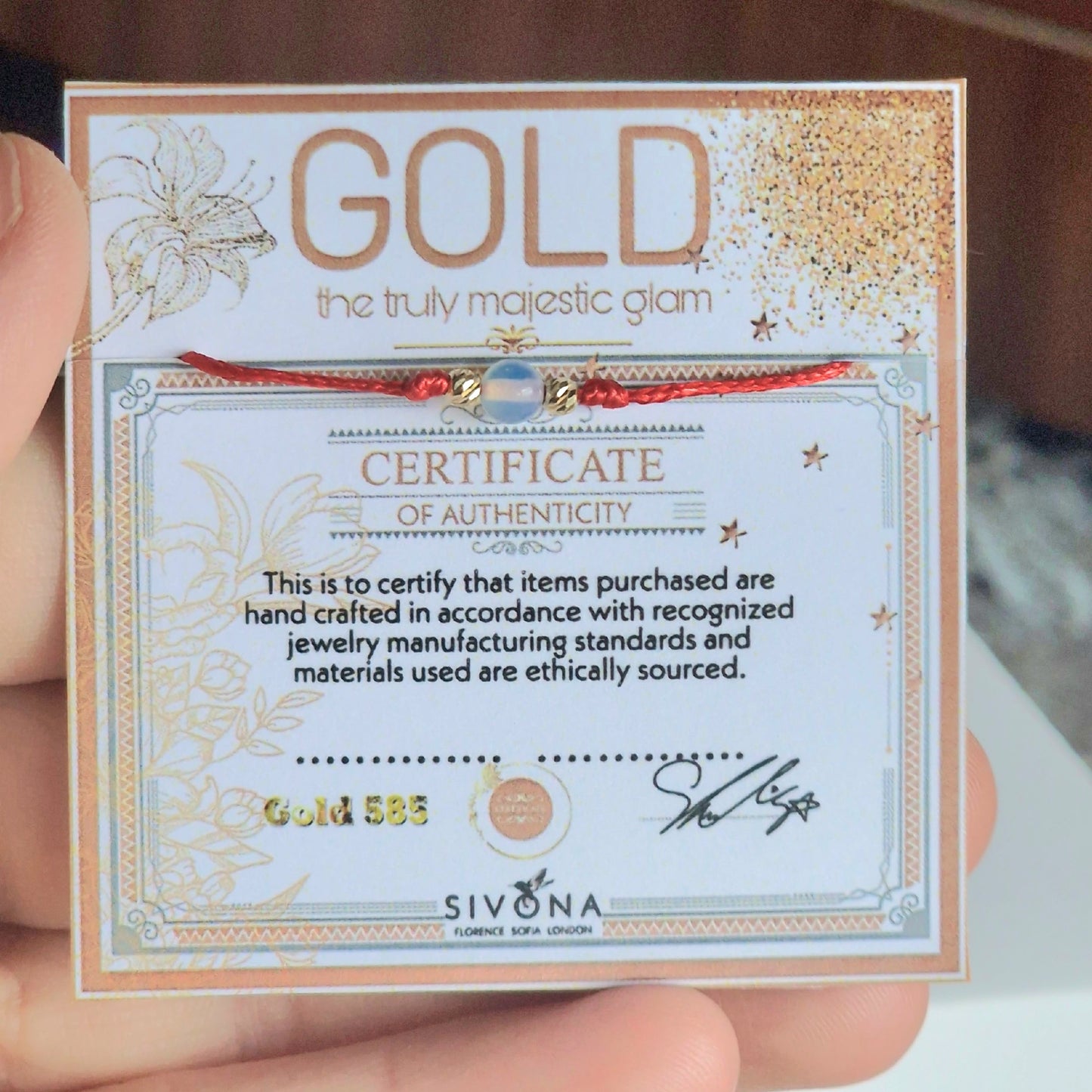 Луксозни подаръци за бебе момиче със злато, червен конец със злато за бебе, подарък за новородено бебе злато, подарък за кръщене на бебе момиче 