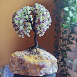 Дървото на Живота от Естествени Камъни Аметист Подарък за Рожден Ден Юбилей УНИКАТ