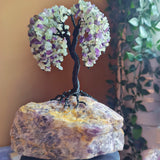 Дървото на Живота от Естествени Камъни Аметист Подарък за Рожден Ден Юбилей УНИКАТ